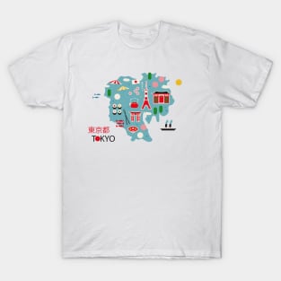 Tokyo Map T-Shirt